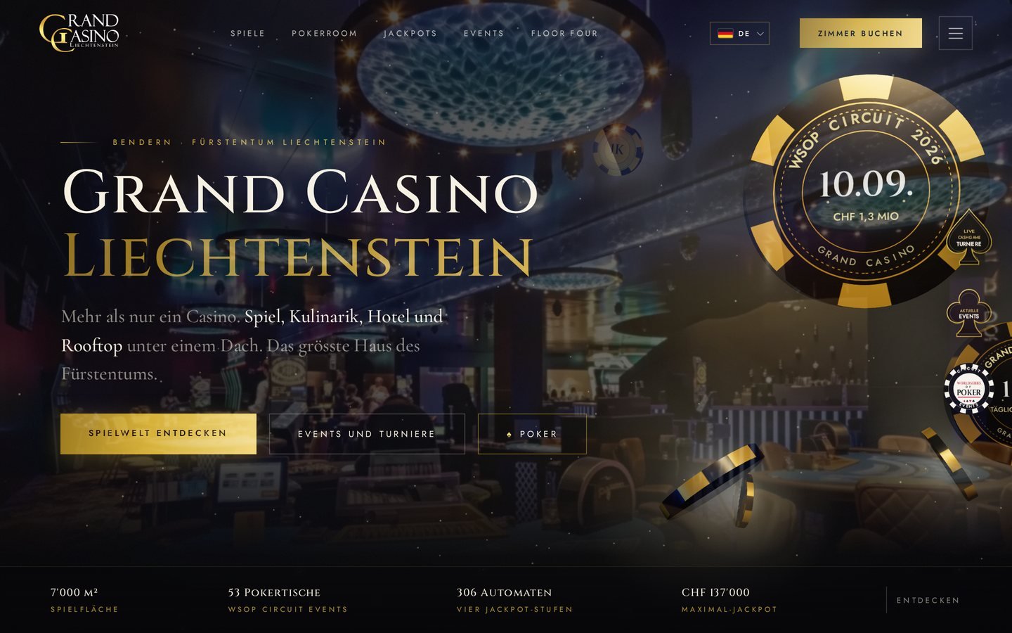 Grand Casino Liechtenstein website